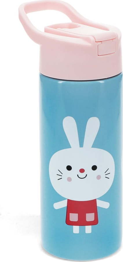 Světle modrá nerezová dětská lahev 500 ml Lottie & Friends – Rex London Rex London