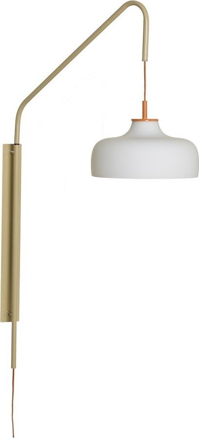 Bílé/béžové nástěnné svítidlo do zásuvky ø 29 cm Current – Hübsch Hübsch