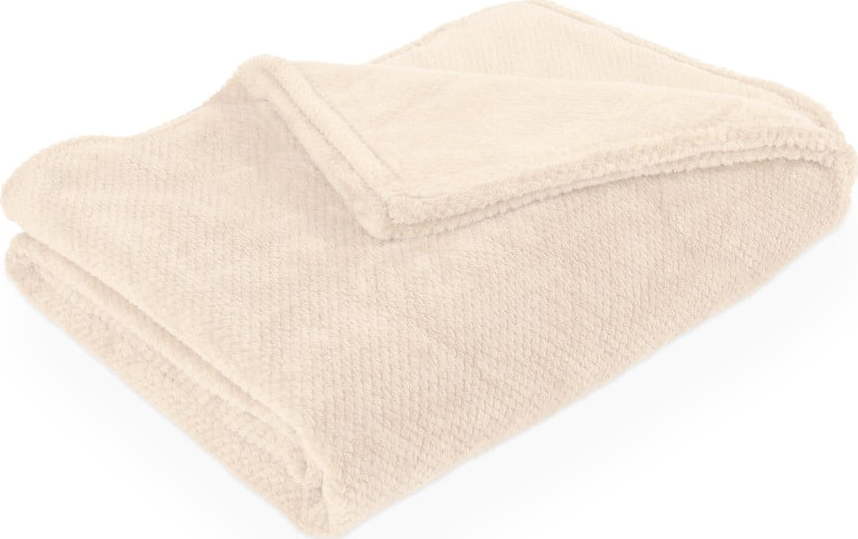 Slonovinová deka z mikroplyše 150x200 cm Pippa – Tiseco Home Studio Tiseco Home Studio