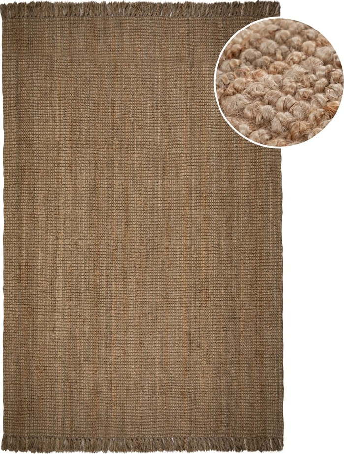 Jutový koberec v přírodní barvě 300x400 cm Jute Boucle – Flair Rugs Flair Rugs