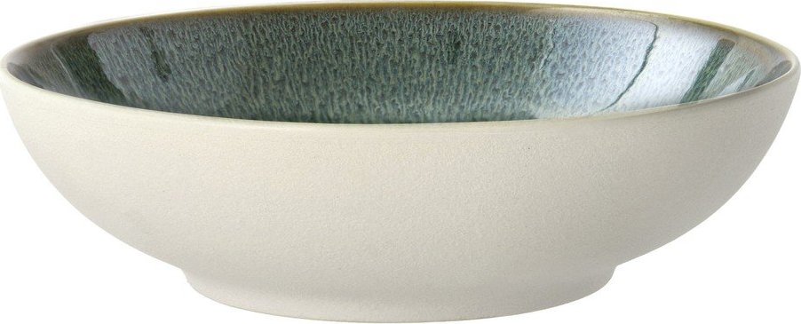 Bílá/zelená miska z kameniny 900 ml Gastro White/Green – Bitz Bitz