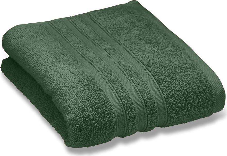 Tmavě zelené froté bavlněné osušky v sadě 2 ks 90x140 cm Zero Twist – Catherine Lansfield Catherine Lansfield