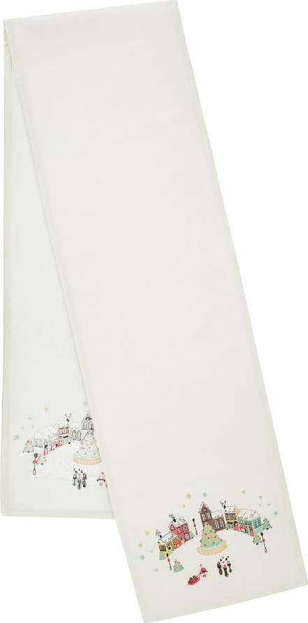 Bavlněný běhoun na stůl 33x220 cm Christmas Town – Catherine Lansfield Catherine Lansfield