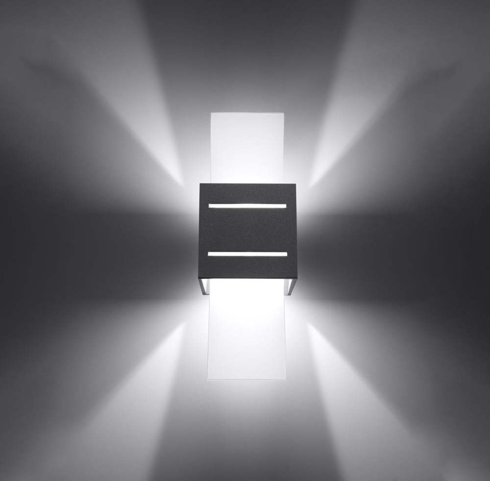 Šedé nástěnné svítidlo Carlo – Sollux Sollux