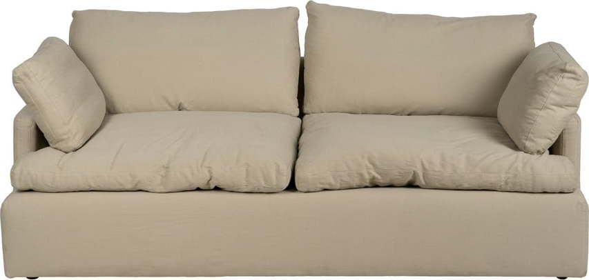 Béžová lněná pohovka 212 cm – Ixia Ixia