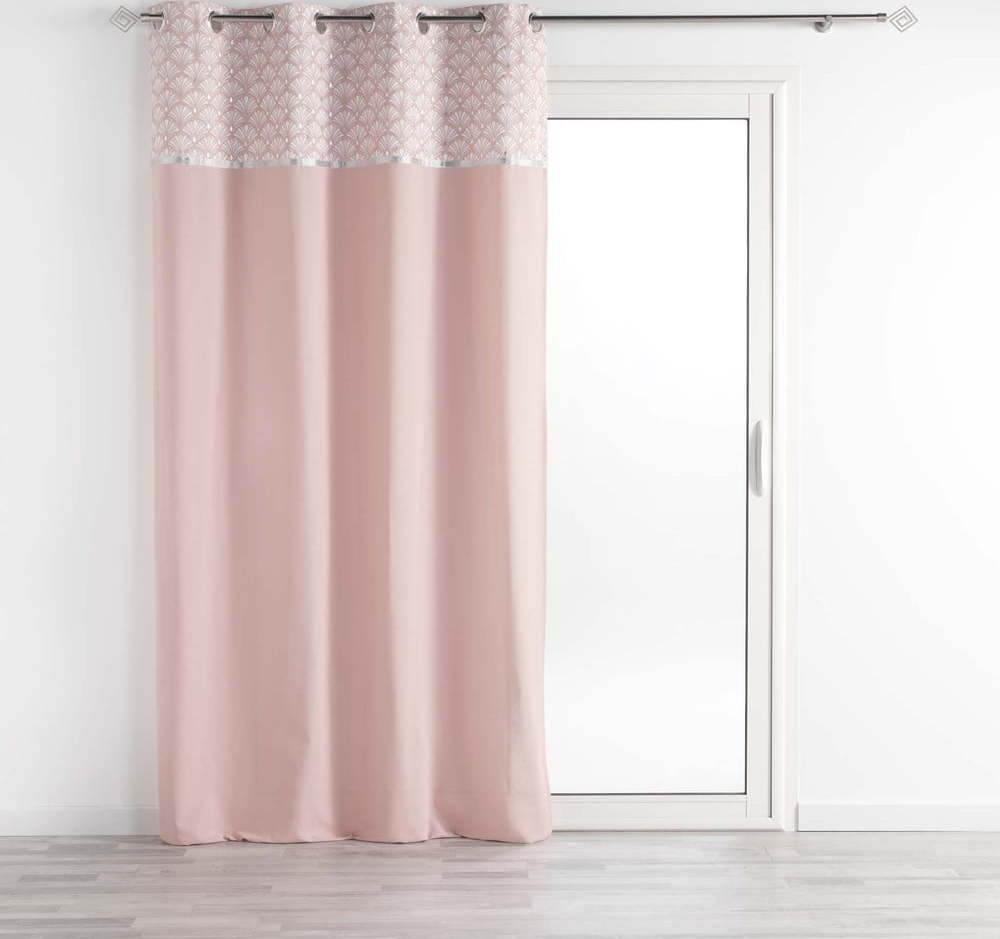 Světle růžový bavlněný závěs 140x240 cm Artchic – douceur d'intérieur Douceur d intérieur