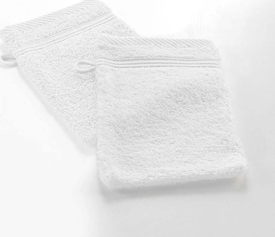 Bílá bavlněná žínka 15x21 cm Tendresse – douceur d'intérieur Douceur d intérieur