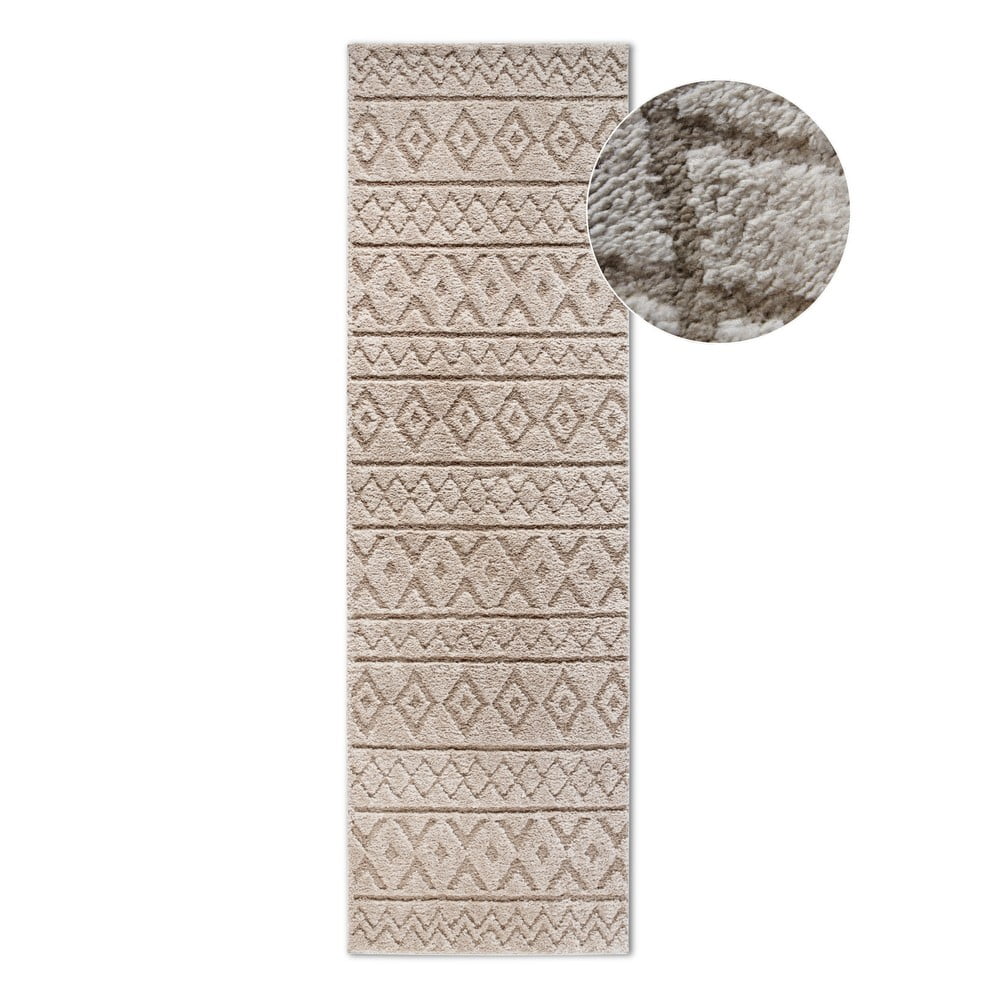 Béžový běhoun 80x240 cm Carpet Itinerance Beige – Elle Decoration Elle Decoration