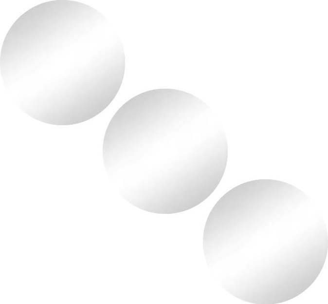 Nástěnná zrcadla v sadě 3 ks ø 15 cm – MSV MSV