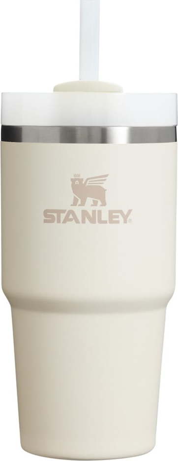 Krémová termoska s brčkem z nerezové oceli 600 ml Quencher H2.0 FlowState Tumbler Cream – Stanley Stanley