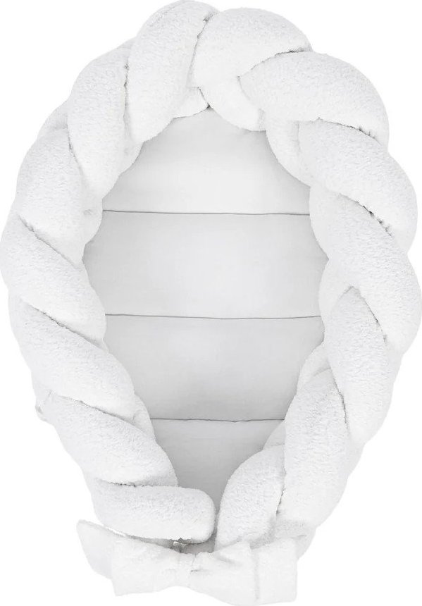 Bílé hnízdečko pro miminko 47x70 cm – Meowbaby MeowBaby