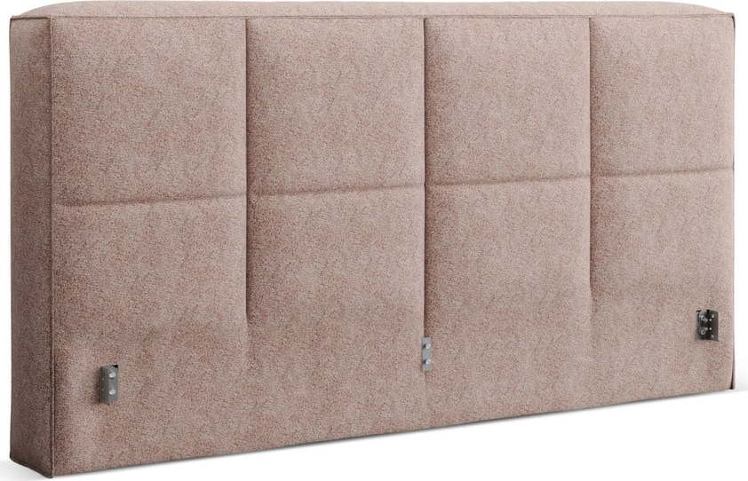 Světle růžové čalouněné čelo postele 189x100 cm Darren – Micadoni Micadoni