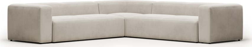 Béžová žinylková rohová pohovka Blok – Kave Home Kave Home