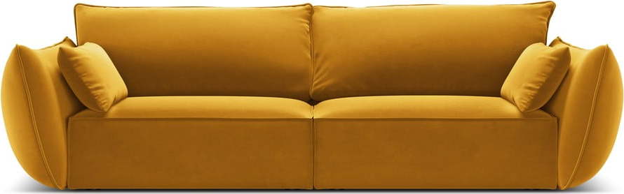 Sametová pohovka v hořčicové barvě 208 cm Vanda – Mazzini Sofas Mazzini Sofas