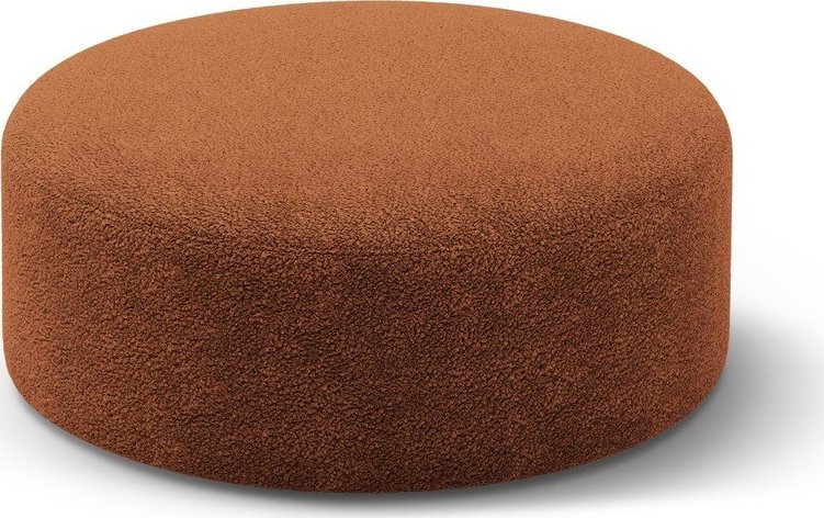 Taburet z textilie bouclé v cihlové barvě Dia – Micadoni Micadoni
