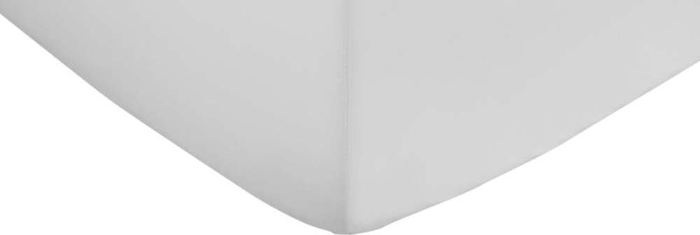 Bílé napínací prostěradlo z bavlněného saténu 150x200 cm Cotton Sateen – Bianca Bianca