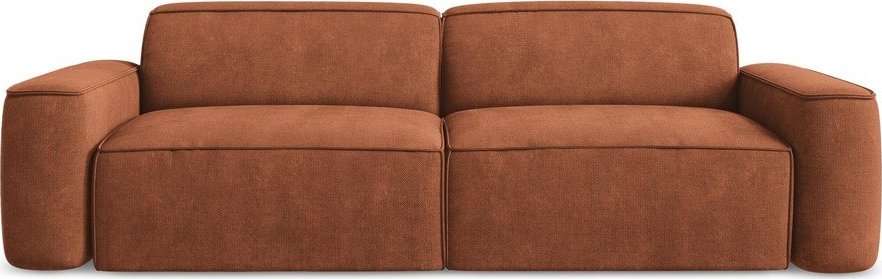 Žinylková pohovka v terakotové barvě 244 cm Omao – Makamii Makamii