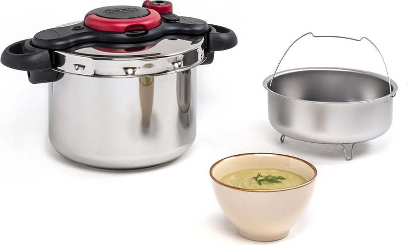 Tlakový nerezový hrnec 6 l Clipso Minut Easy P4620768 – Tefal Tefal