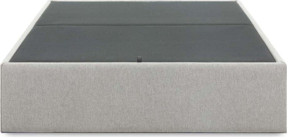 Šedá čalouněná dvoulůžková postel s úložným prostorem 180x200 cm Matters – Kave Home Kave Home