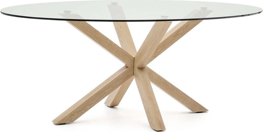 Jídelní stůl se skleněnou deskou 100x200 cm Argo – Kave Home Kave Home