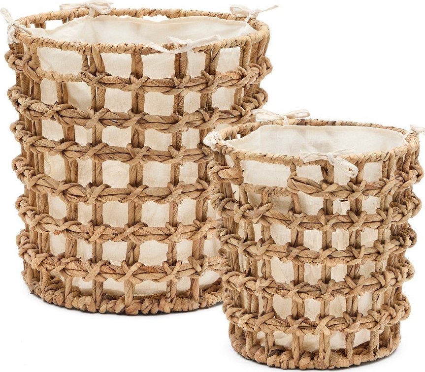 Košíky v sadě 2 ks z vodního hyacintu ø 38x38 cm Dilam – Kave Home Kave Home