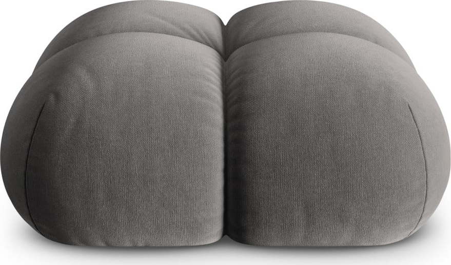 Šedá sametová podnožka Loretto – Cosmopolitan Design Cosmopolitan design