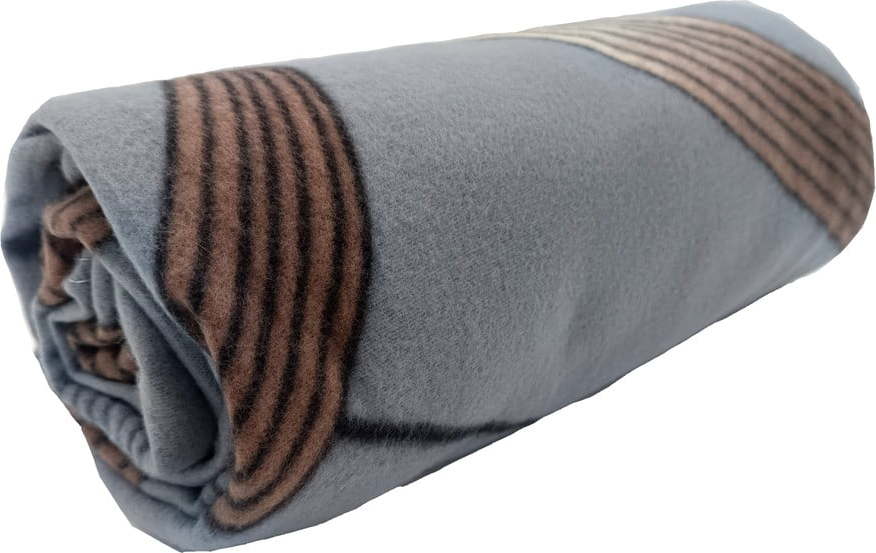 Šedá fleecová deka 150x200 cm Gold Ribbon – JAHU collections JAHU collections