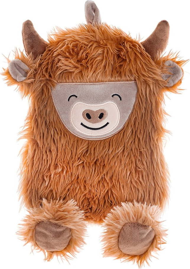 Hnědý termofor z mikroplyše 700 ml Highland Cow – Sass & Belle Sass & Belle