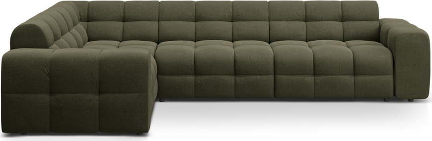 Zelená rohová pohovka (levý roh/do L) Kendal – Micadoni Micadoni