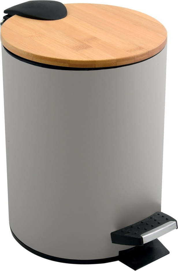 Taupe nášlapný ocelový odpadkový koš 3 l Adonis – Spirella SPIRELLA