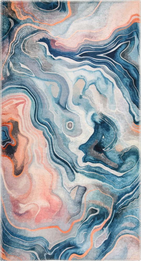 Modrý/růžový pratelný koberec 60x100 cm Colors of Joy – Vitaus Vitaus