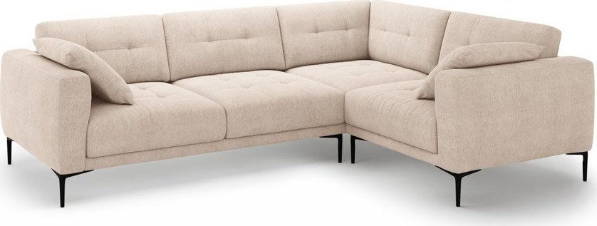 Světle hnědá rohová pohovka (pravý roh/do L) Bemy – Micadoni Micadoni