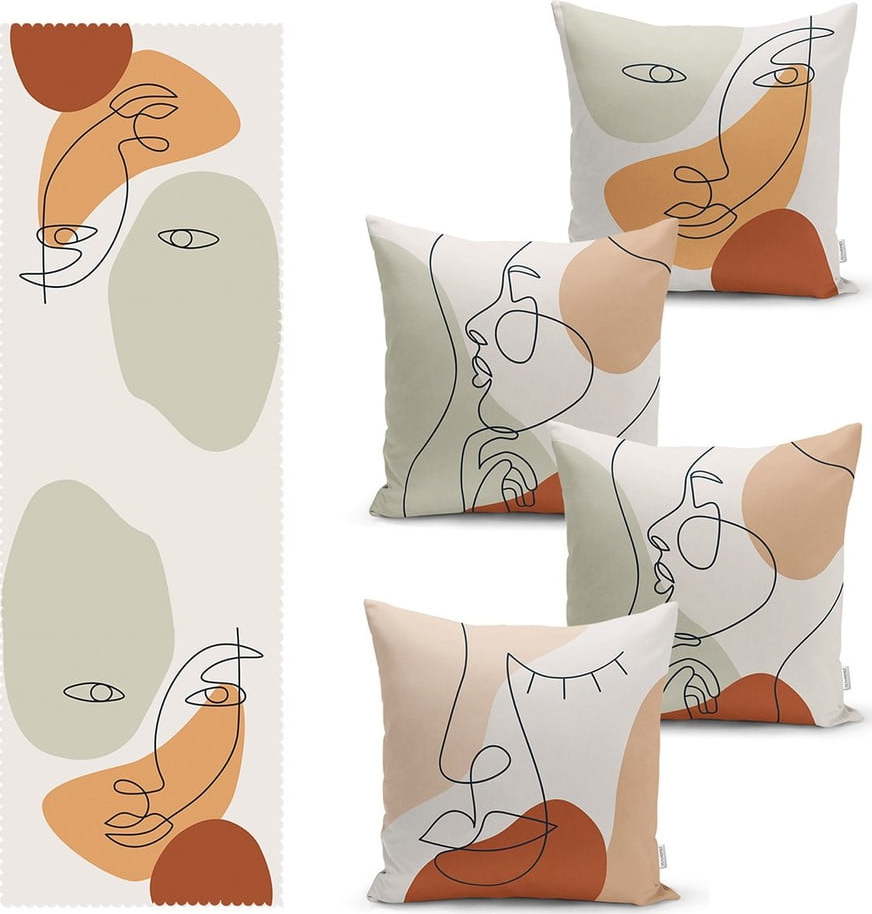 Set povlaků na polštář a běhounu 5 ks – Mila Home Mila Home