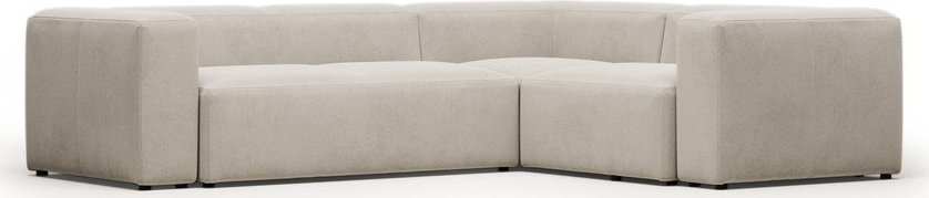 Béžová žinylková rohová pohovka Blok – Kave Home Kave Home