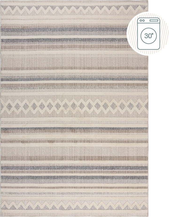 Šedobéžový pratelný koberec 155x230 cm Everette – Flair Rugs Flair Rugs