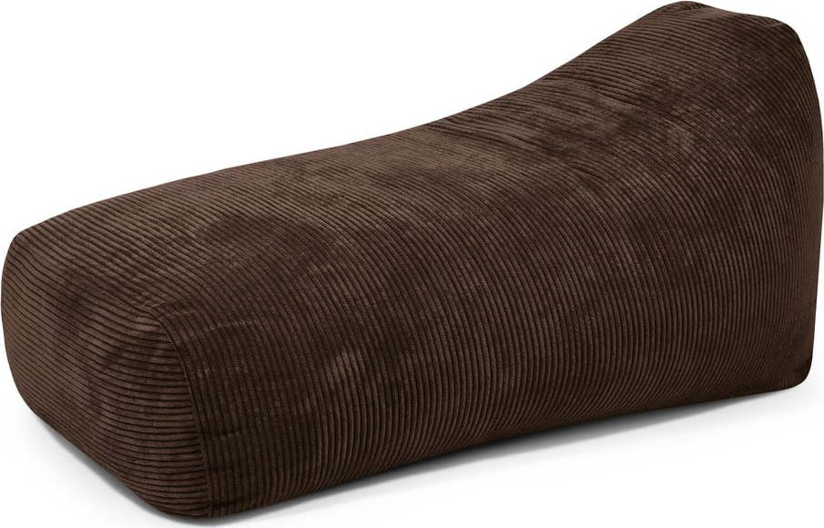 Tmavě hnědý manšestrový sedací vak Snug Long 140 – SLOWDOWN SLOWDOWN