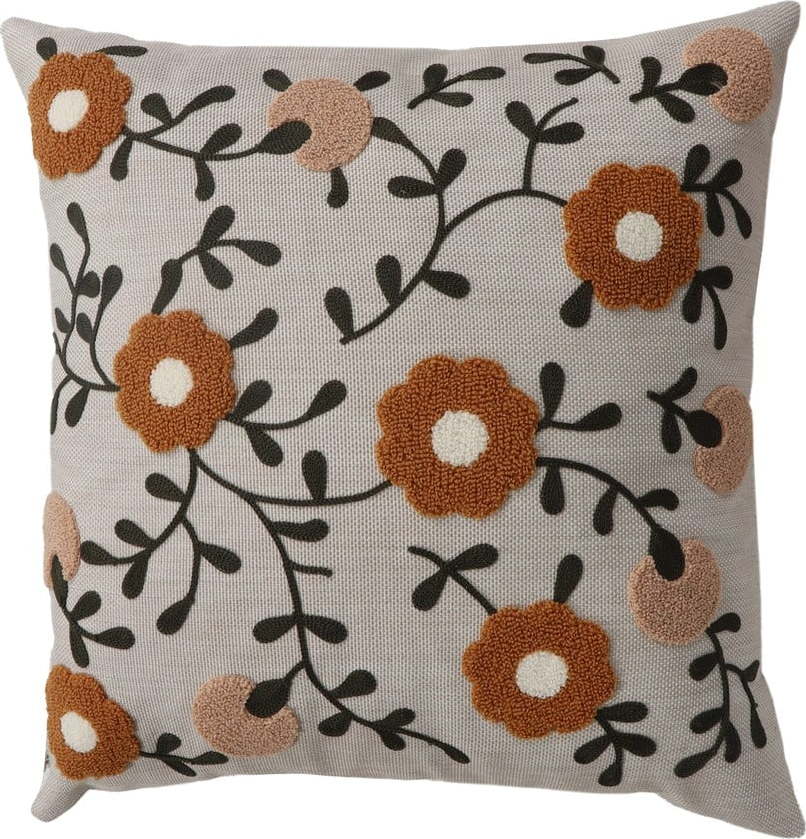 Lněný dekorační polštář 43x43 cm Fulya – Mioli Decor Mioli Decor