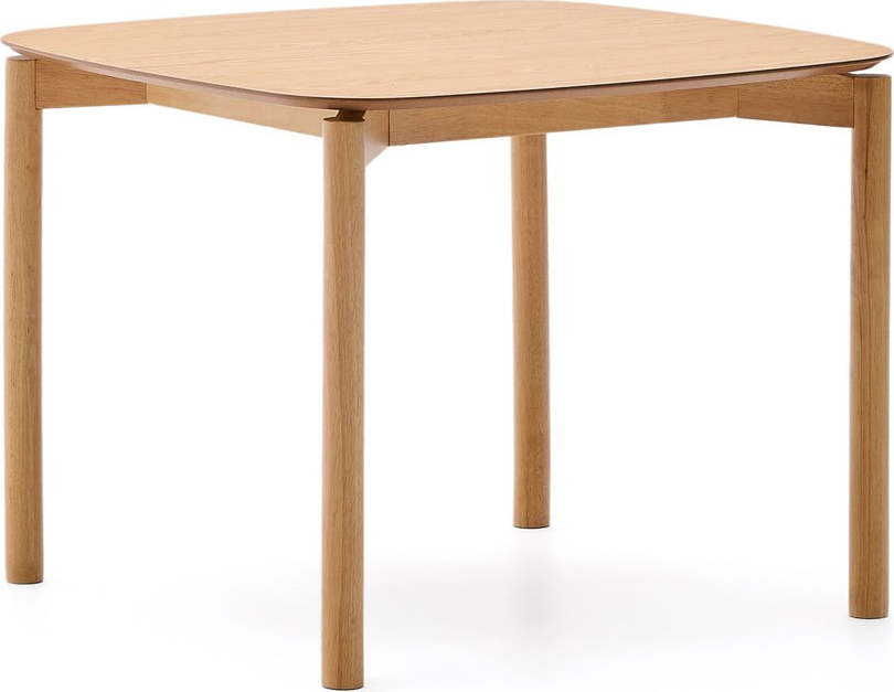 Jídelní stůl v dekoru jasanu 100x100 cm Indara – Kave Home Kave Home