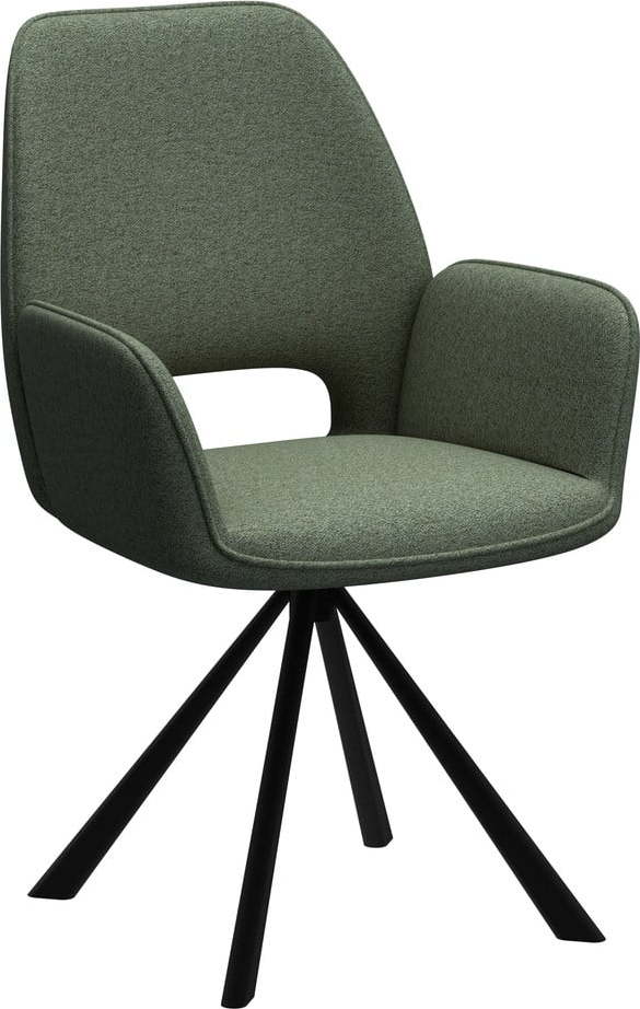 Tmavě zelená jídelní židle s područkami Graham – Actona Actona