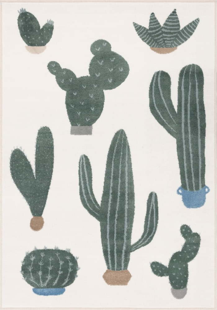 Zelený/slonovinový dětský koberec 160x230 cm Cacto Malachite – FD FD