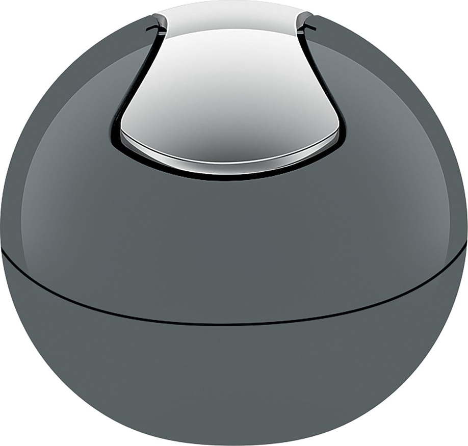 Tmavě šedý plastový odpadkový koš 1 l Bowl – Spirella SPIRELLA