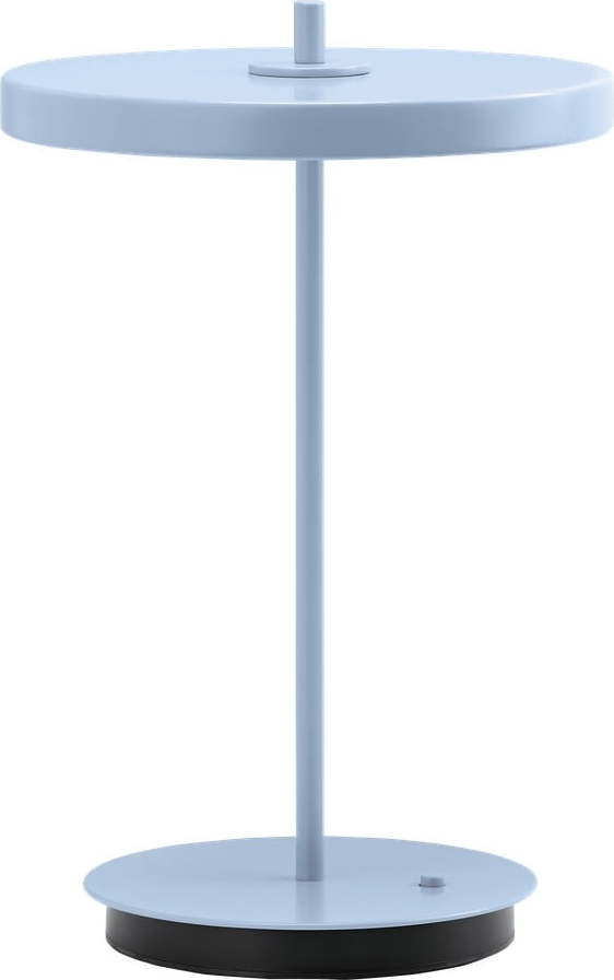 Světle modrá kovová LED stolní lampa s kovovým stínidlem (výška 31 cm) Asteria Move – UMAGE UMAGE