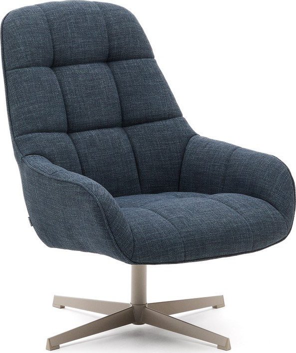 Otočné křeslo šedomodré Jaspe – Kave Home Kave Home