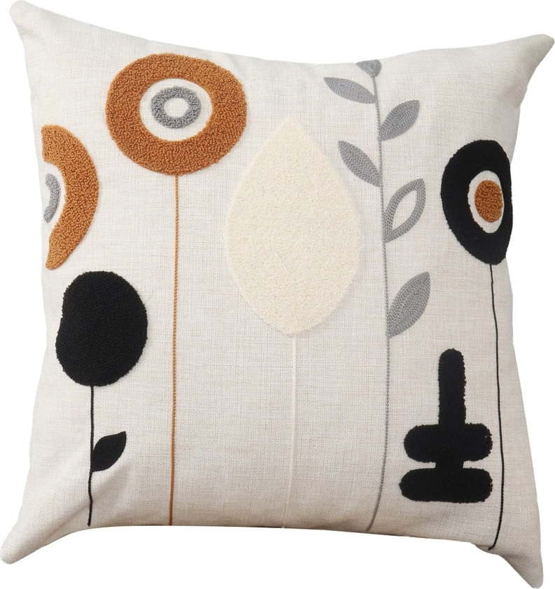 Lněný dekorační polštář 43x43 cm Sunflower – Mioli Decor Mioli Decor