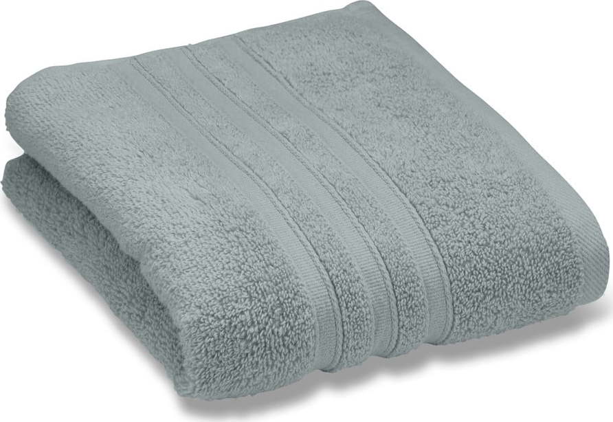 Šedozelený froté bavlněný ručník 50x85 cm Zero Twist – Catherine Lansfield Catherine Lansfield