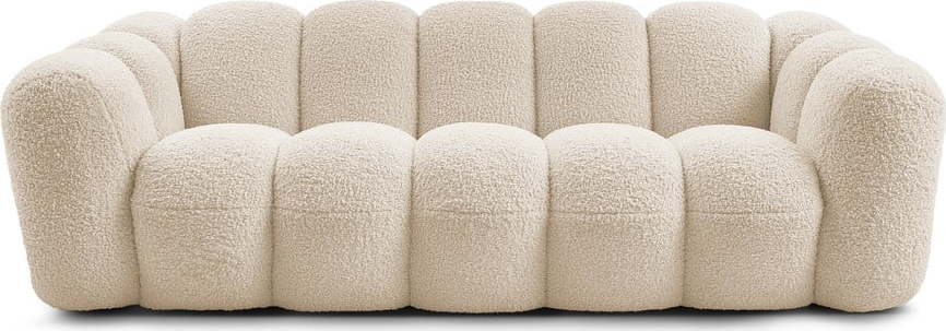 Béžová pohovka z textilie bouclé 232 cm Hippolyte – Bobochic Paris Bobochic Paris