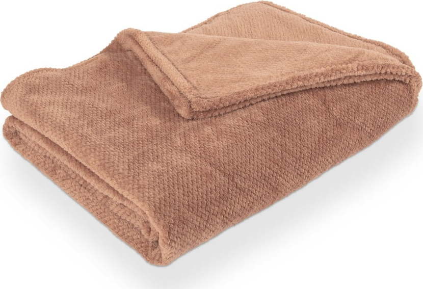 Hnědá deka z mikroplyše 150x200 cm Pippa – Tiseco Home Studio Tiseco Home Studio