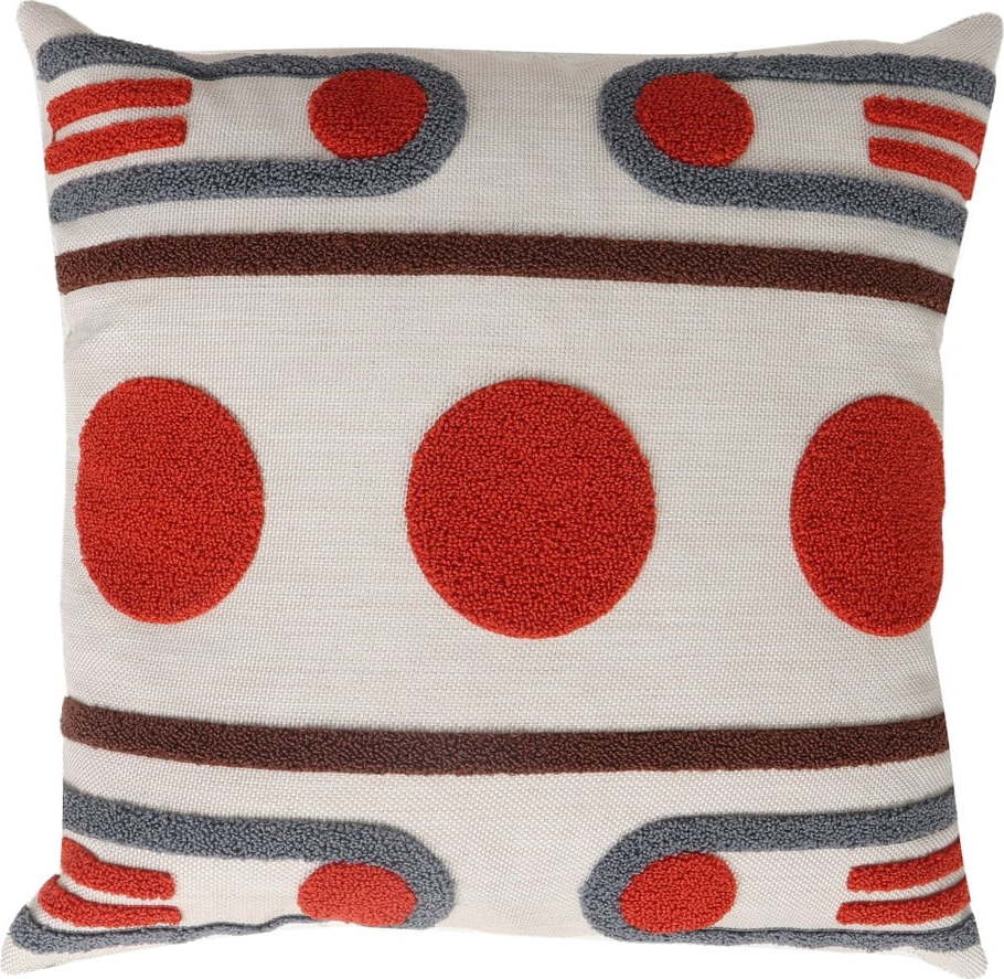 Lněný dekorační polštář 43x43 cm Geometrik – Mioli Decor Mioli Decor