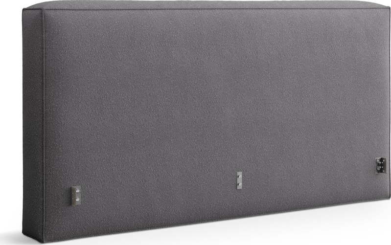 Tmavě šedé čalouněné čelo postele 249x100 cm Olivia – Micadoni Micadoni