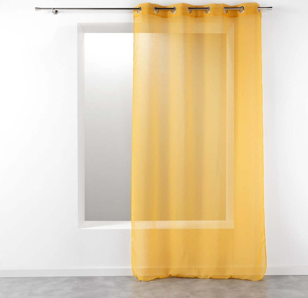 Žlutá záclona 140x280 cm Telma – douceur d'intérieur Douceur d intérieur